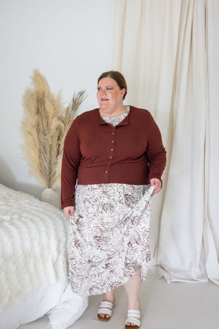 Tissue Soft Henley – Cocoa Luxe - Love Marlow