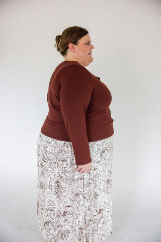 Tissue Soft Henley – Cocoa Luxe - Love Marlow