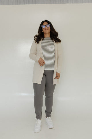 TREGGING IN CHARCOAL GREY - Love Marlow