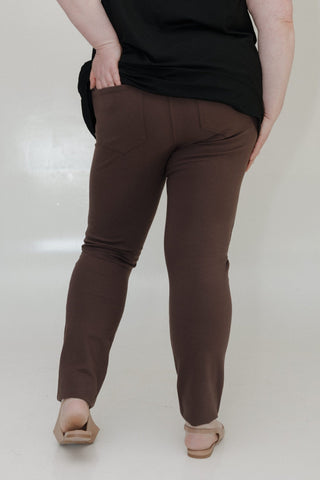 TREGGING IN TRUFFLE BROWN - Love Marlow