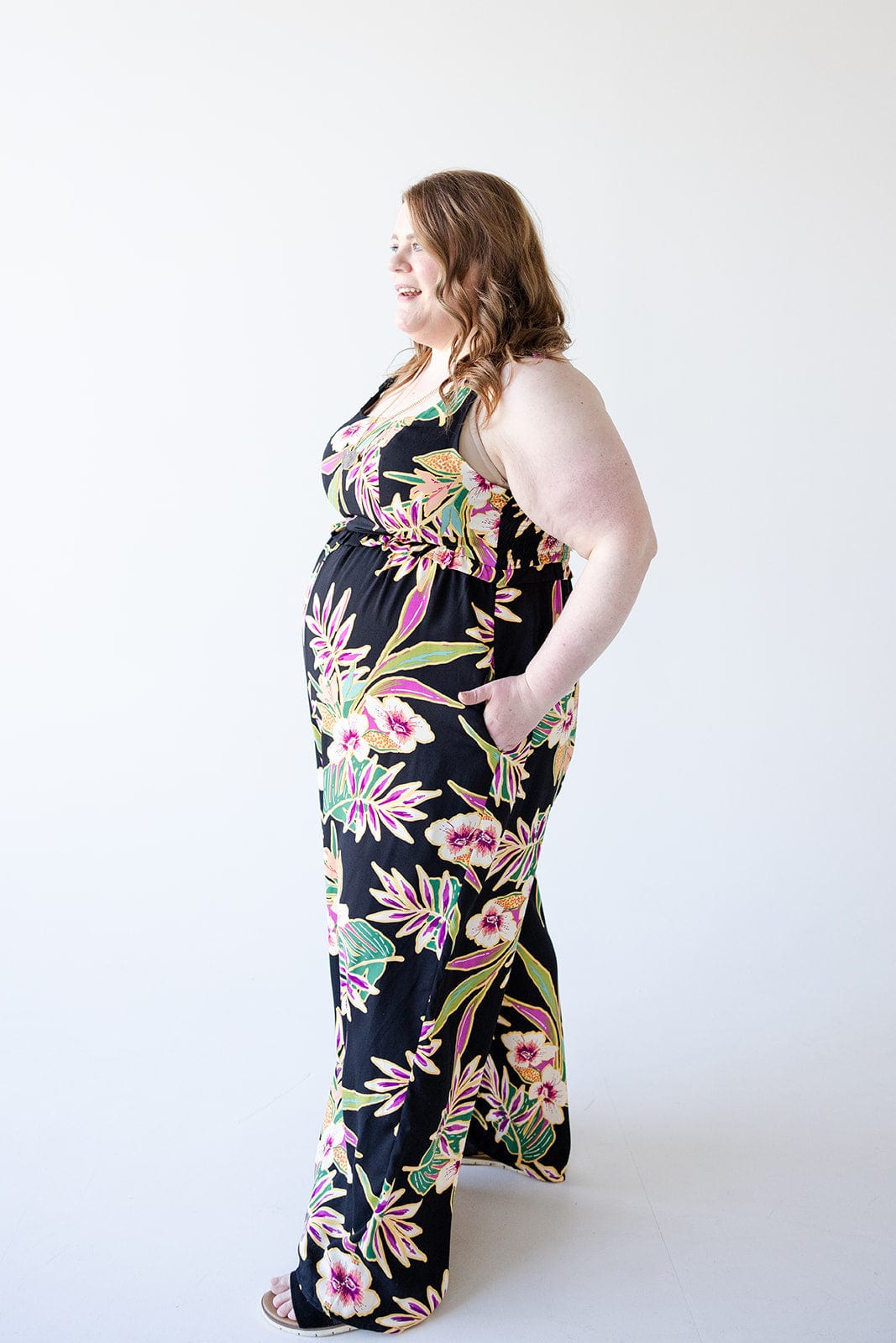 TROPICAL FLORAL JUMPSUIT - Love Marlow
