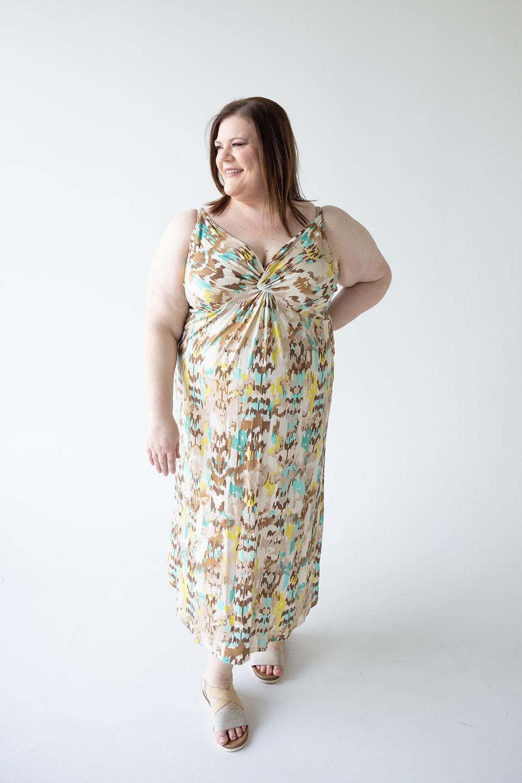 TWIST FRONT MAXI DRESS - Love Marlow