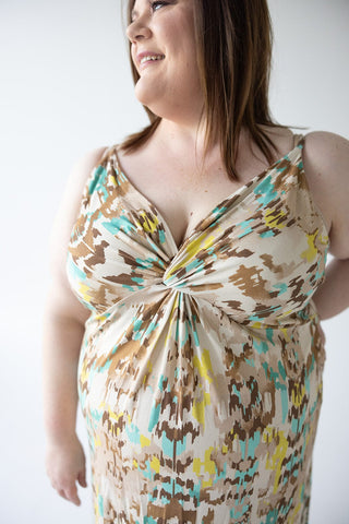 TWIST FRONT MAXI DRESS - Love Marlow