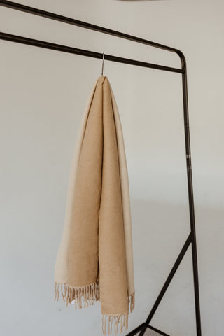 TWO - TONE SCARF IN TAUPE - Love Marlow