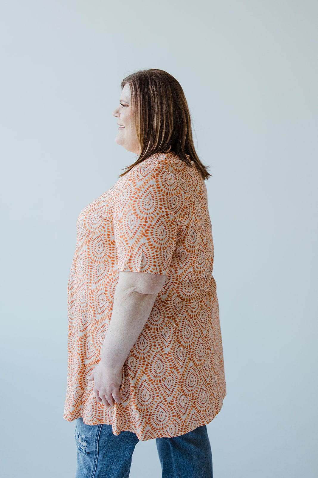 V - NECK TUNIC TEE - Love Marlow