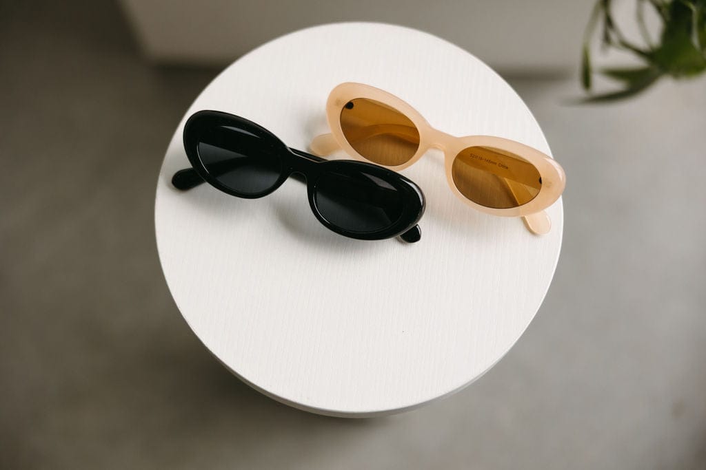 VENICE SUNGLASSES IN TRANSLUCENT BEIGE - Love Marlow