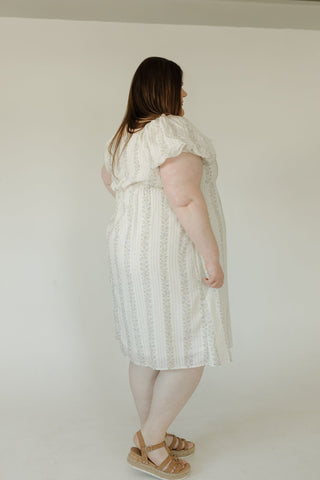 Vintage Floral Sweetheart Dress – Soft Cream Mix - Love Marlow
