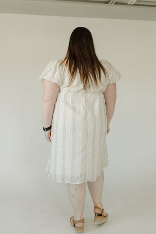 Vintage Floral Sweetheart Dress – Soft Cream Mix - Love Marlow