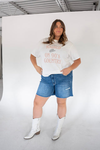 Vintage Raised On 90s Country Graphic Tee | Retro Soft Country Music Shirt - Love Marlow