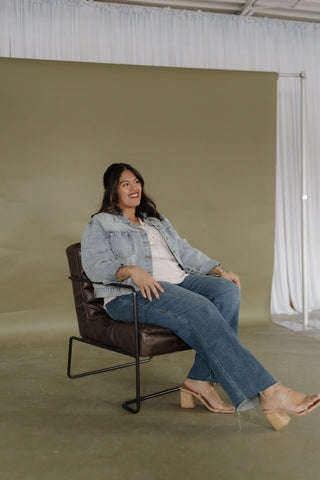 Waffle Texture Wide Strap Tank with Buttons in Sand - Love Marlow