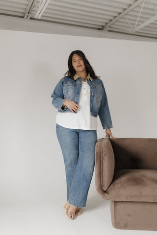 Waffle Texture Wide Strap Tank with Buttons in Sunkissed Ecru - Love Marlow