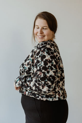 WATERCOLOR PATTERN BUTTON - UP BLOUSE - Love Marlow