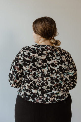 WATERCOLOR PATTERN BUTTON - UP BLOUSE - Love Marlow