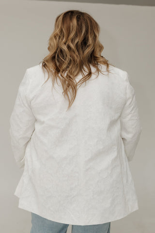 White Lace Blazer – Elegant Statement Layer - Love Marlow