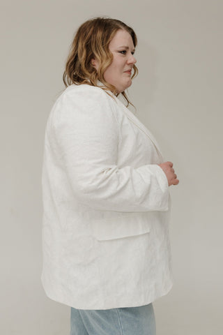 White Lace Blazer – Elegant Statement Layer - Love Marlow