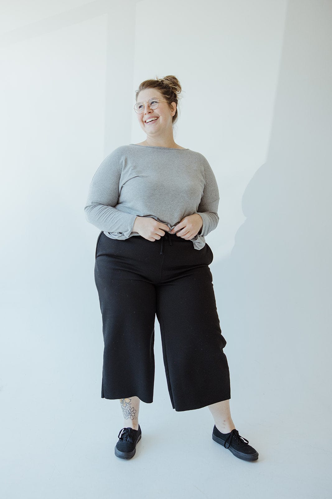 WIDE LEG KNIT JOGGER - Love Marlow