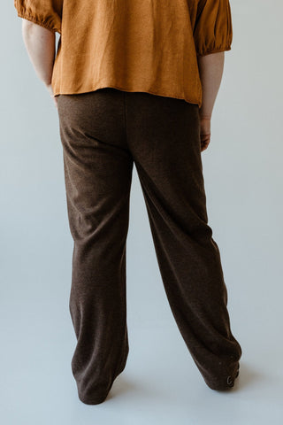 WIDE LEG TROUSER WITH CHEVRON PRINT - Love Marlow