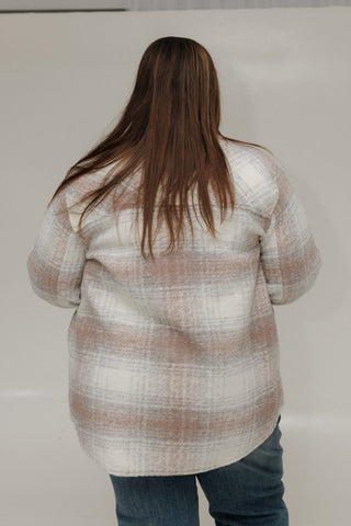 WOODROSE PLAID SHACKET - Love Marlow