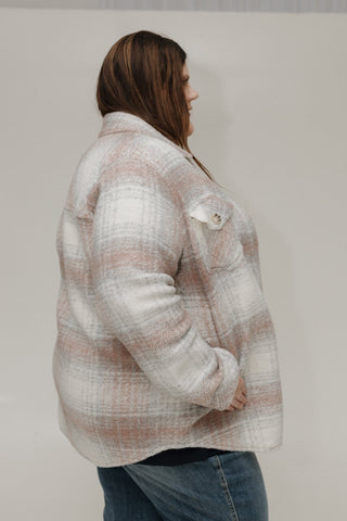 WOODROSE PLAID SHACKET - Love Marlow