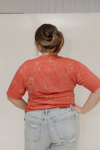 "WORKING ON MY GOOD CHEER" GRAPHIC TEE IN CANDY - Love Marlow