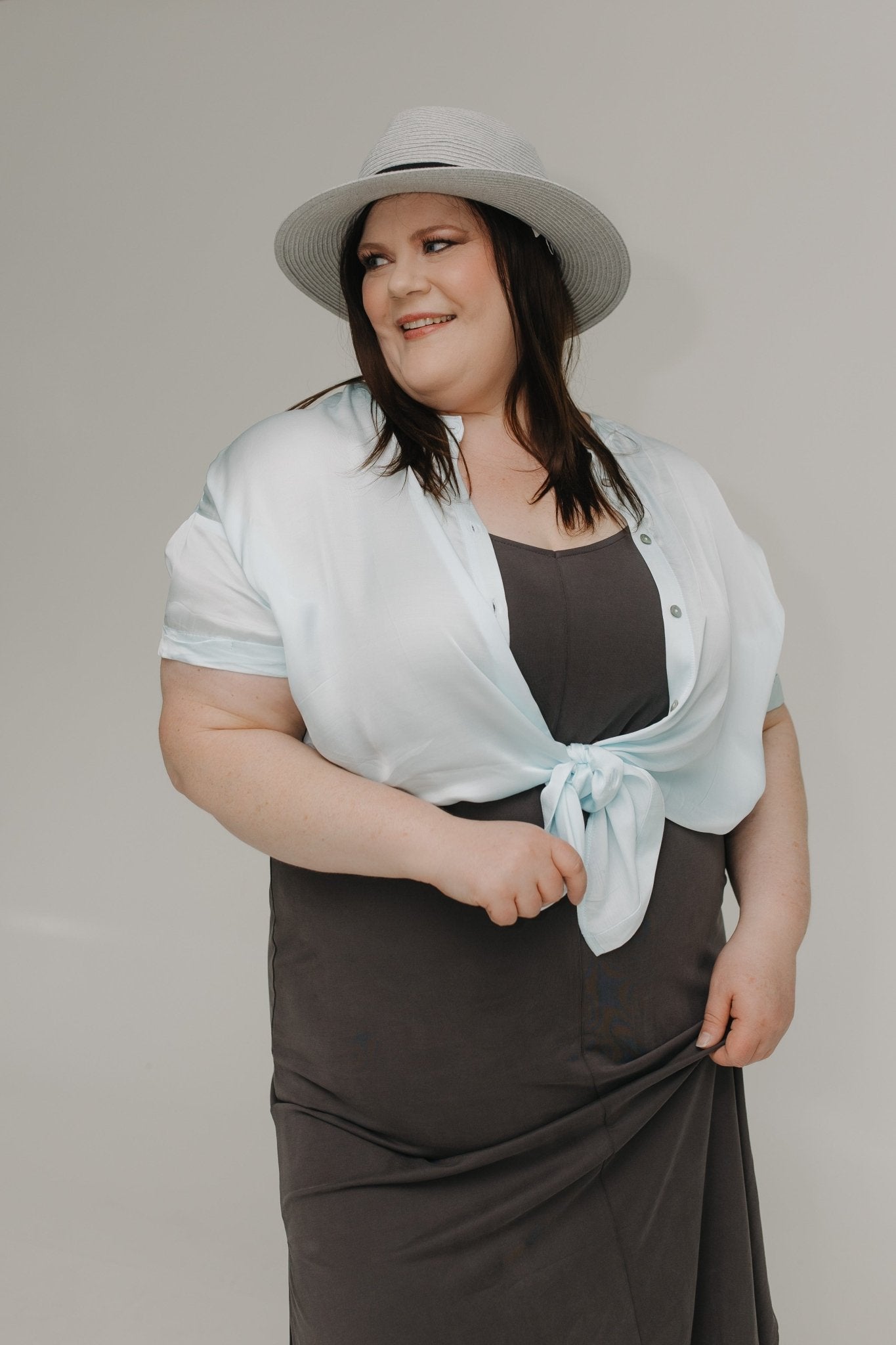 WOVEN FEDORA IN CLOUDY AND BLACK - Love Marlow