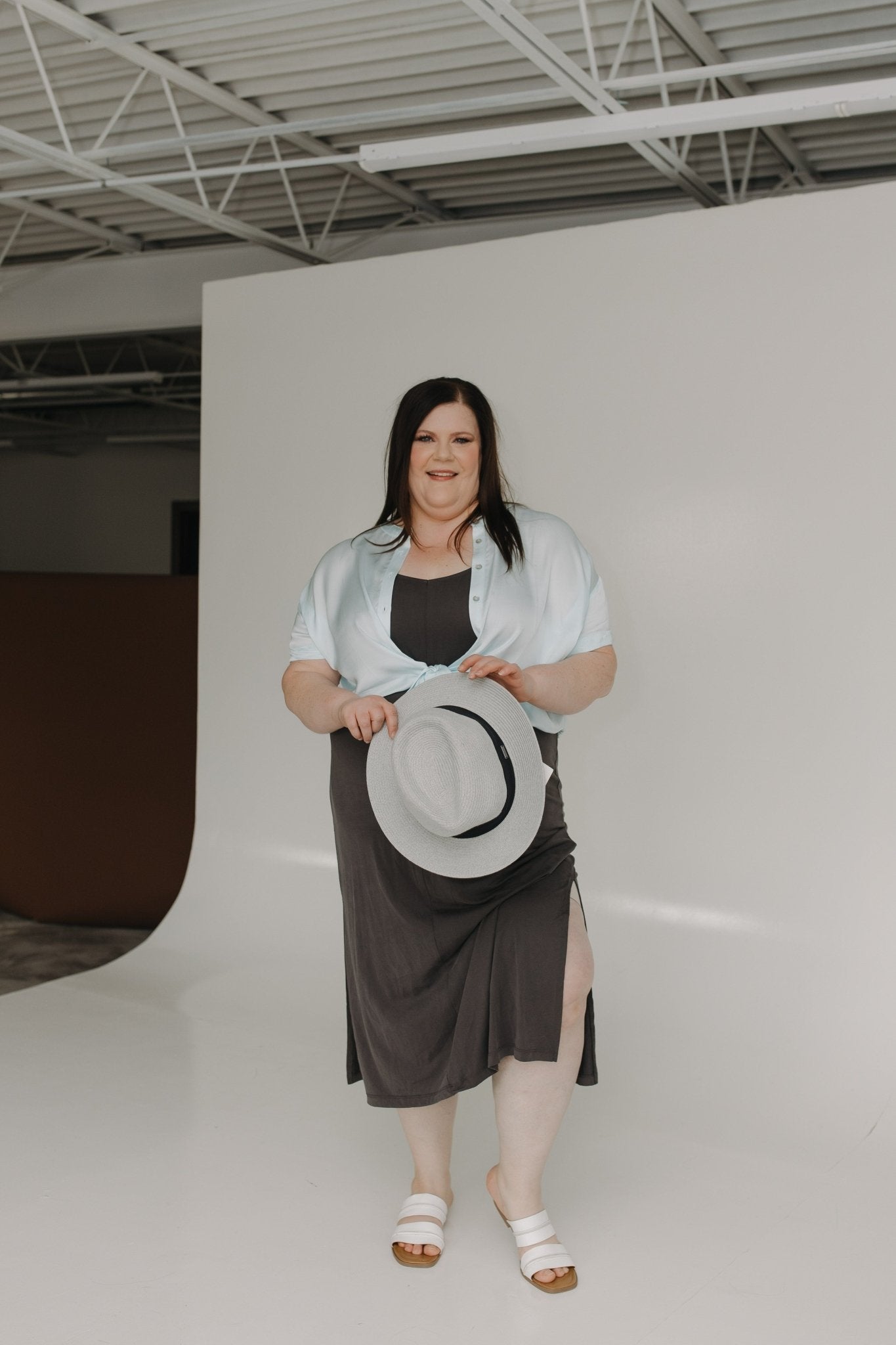 WOVEN FEDORA IN CLOUDY AND BLACK - Love Marlow