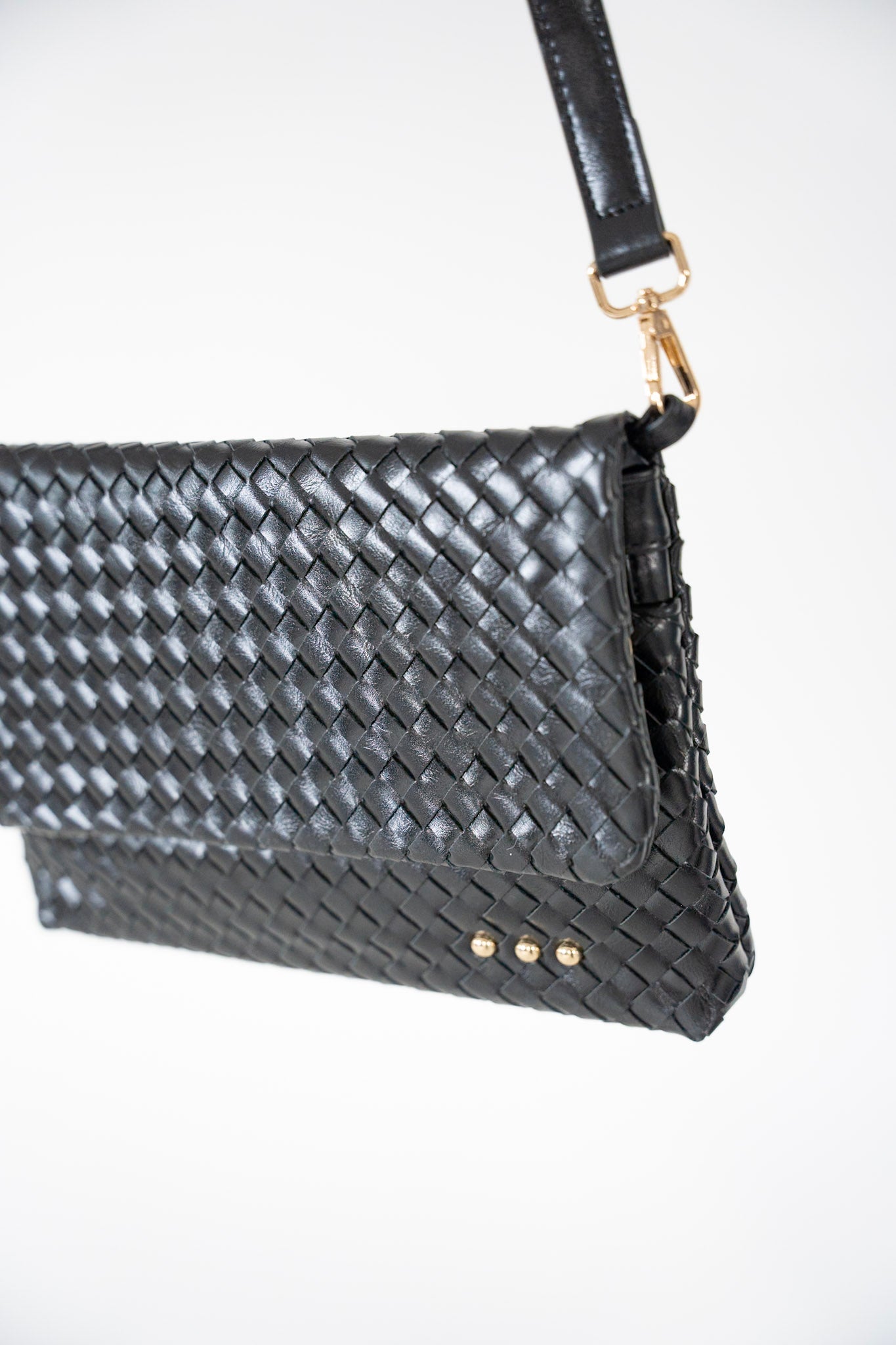 Woven Flap Crossbody – Neutral Woven Vegan Leather Bag - Love Marlow