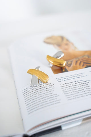 Xia Earrings – Two - Tone Waterproof Statement Earrings - Love Marlow