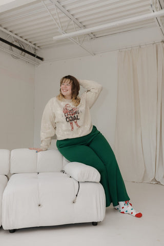 "YOU ARE ALL GETTING COAL" GRAPHIC SWEATSHIRT - Love Marlow