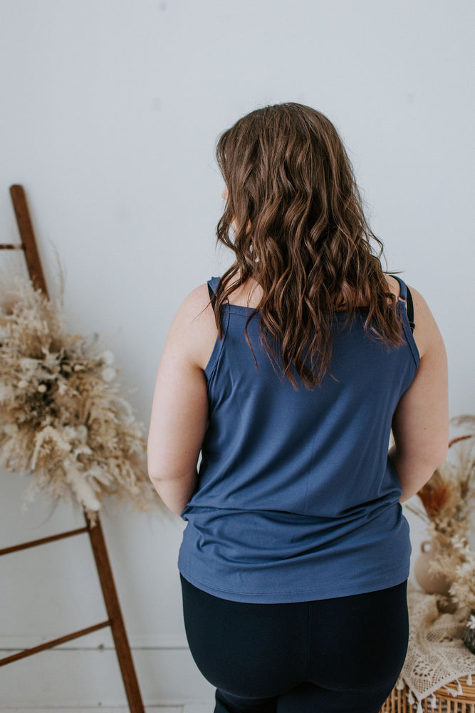
            
                Load image into Gallery viewer, BASIC LAYERING CAMI IN INDIGO
            
        