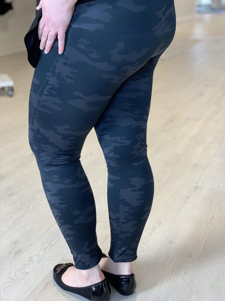SPANX, Pants & Jumpsuits, Spanx Look At Me Now Leggings Black Camo