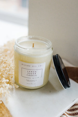 HANDCRAFTED SOY WAX CANDLES IN LEMON SUGAR COOKIE