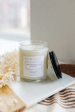 HANDCRAFTED SOY WAX CANDLES IN WATERMELON SUGAR