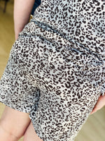 SUPER SOFT ANIMAL PRINT LOUNGE SHORTS WITH HIGHLIGHTER PINK DETAIL