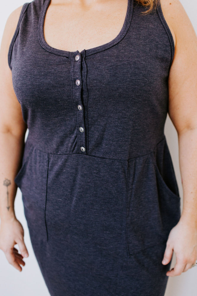 
            
                Load image into Gallery viewer, SUPER SOFT TANK DRESS IN DENIM
            
        