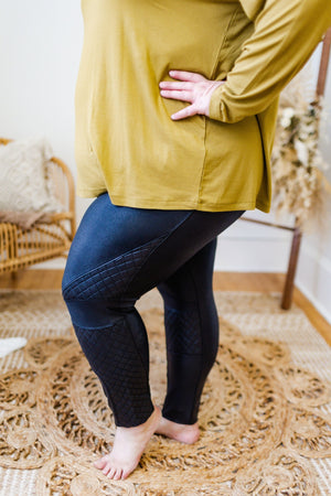 Quilted Faux Leather Spanx Leggings