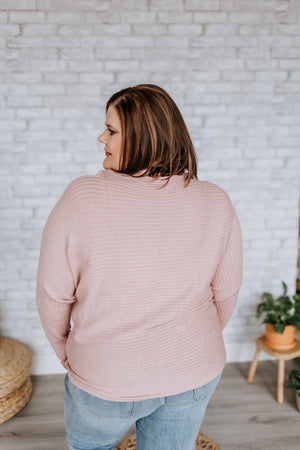 
            
                Load image into Gallery viewer, TEXTURED DOLMAN SWEATER IN GREY ROSE
            
        