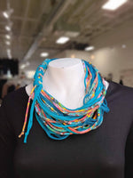 BRAIDED SHREDDED SCARF