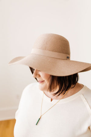 
            
                Load image into Gallery viewer, WOVEN BEACH HAT IN TAUPE
            
        