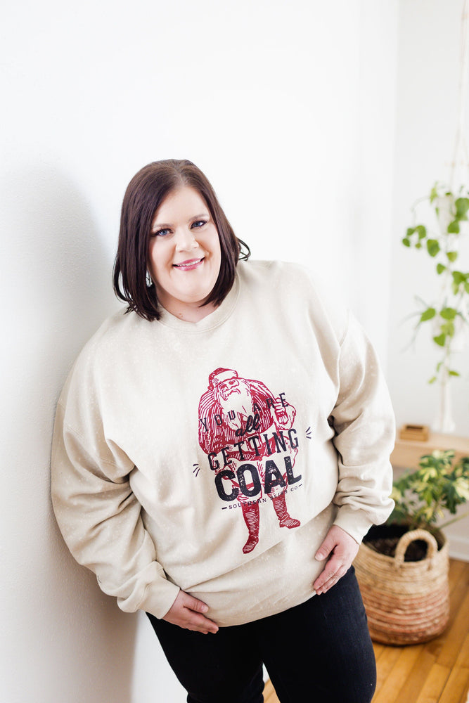 "YOU ARE ALL GETTING COAL" GRAPHIC SWEATSHIRT
