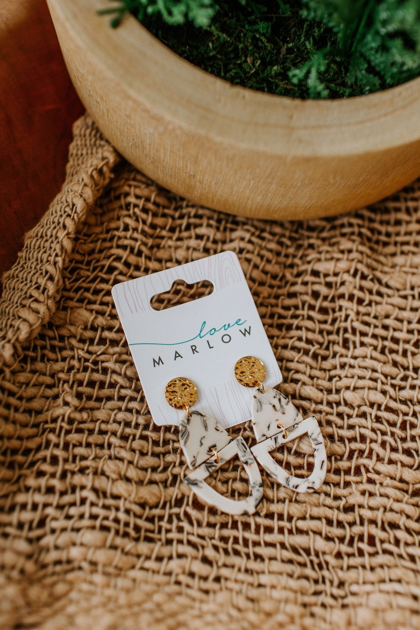 ATHENA EARRING IN COCONUT - Love Marlow