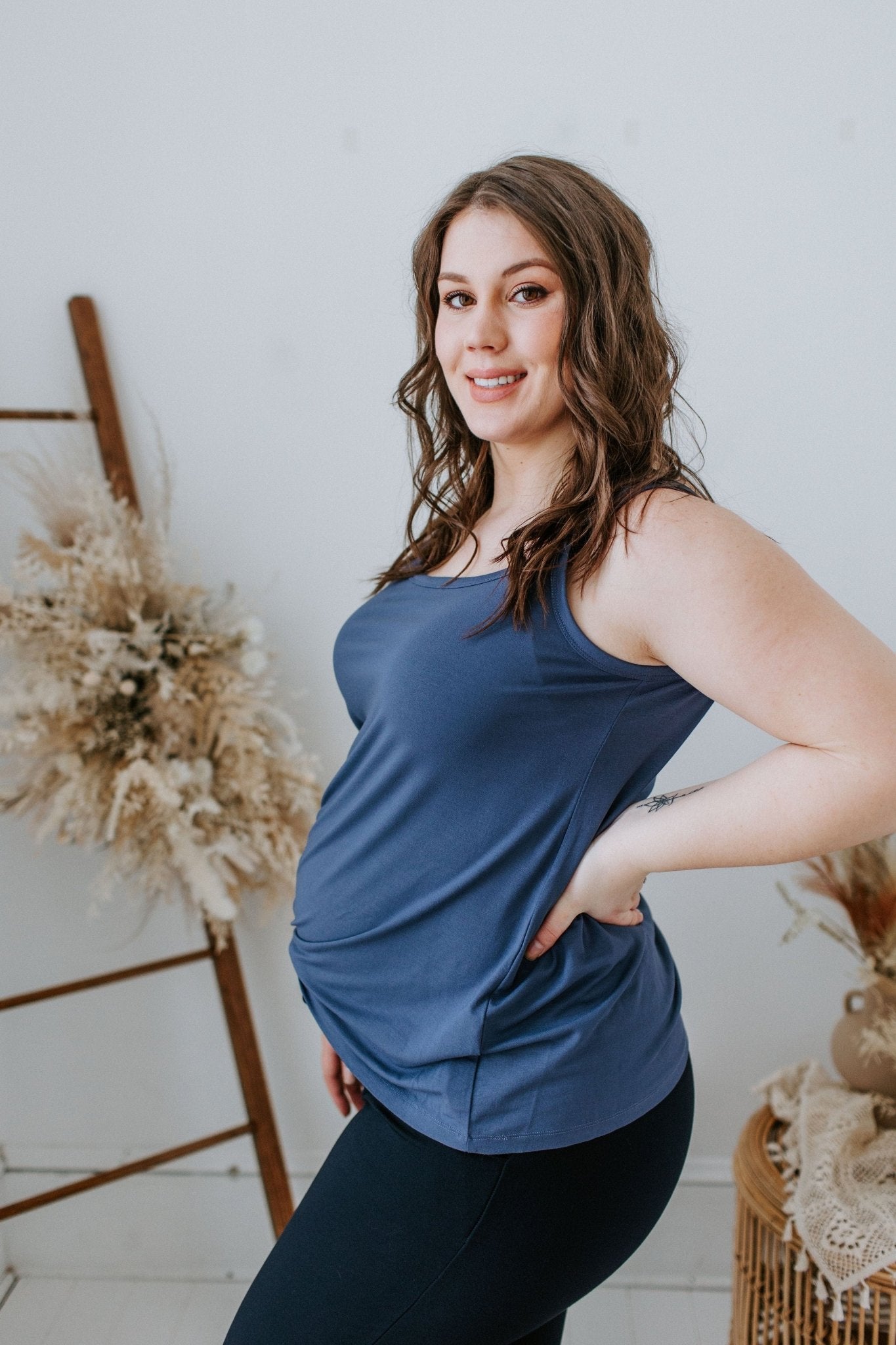 BASIC LAYERING CAMI IN INDIGO - Love Marlow