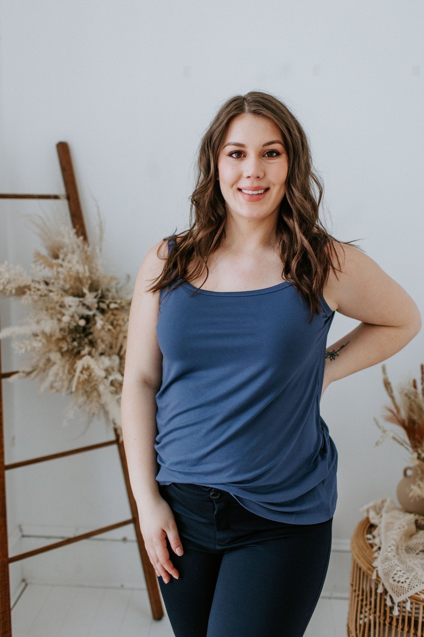 BASIC LAYERING CAMI IN INDIGO - Love Marlow