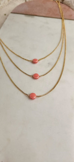 HARLOW NECKLACE IN PINK
