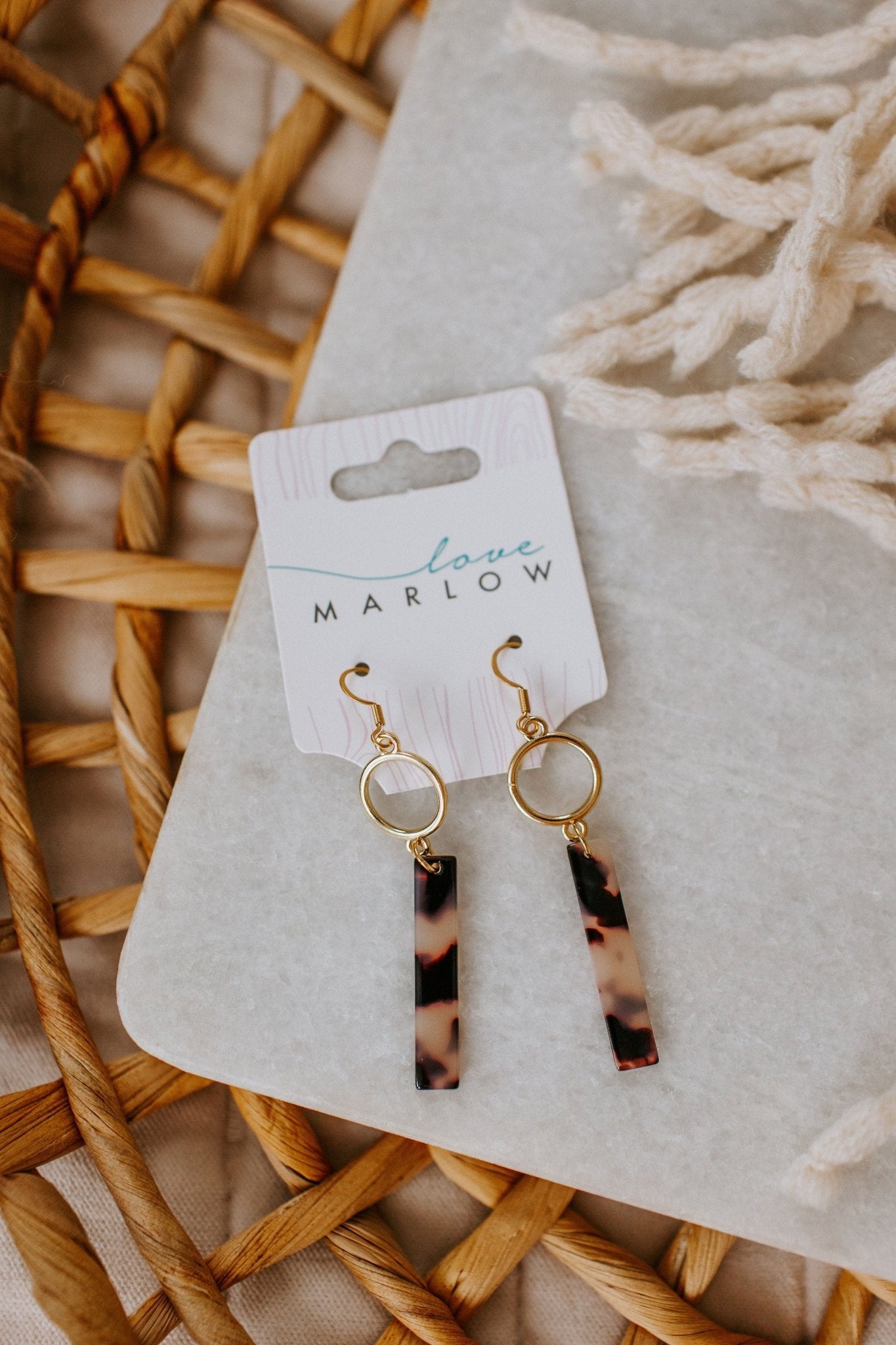 ISABELLA EARRINGS IN BLONDE - Love Marlow