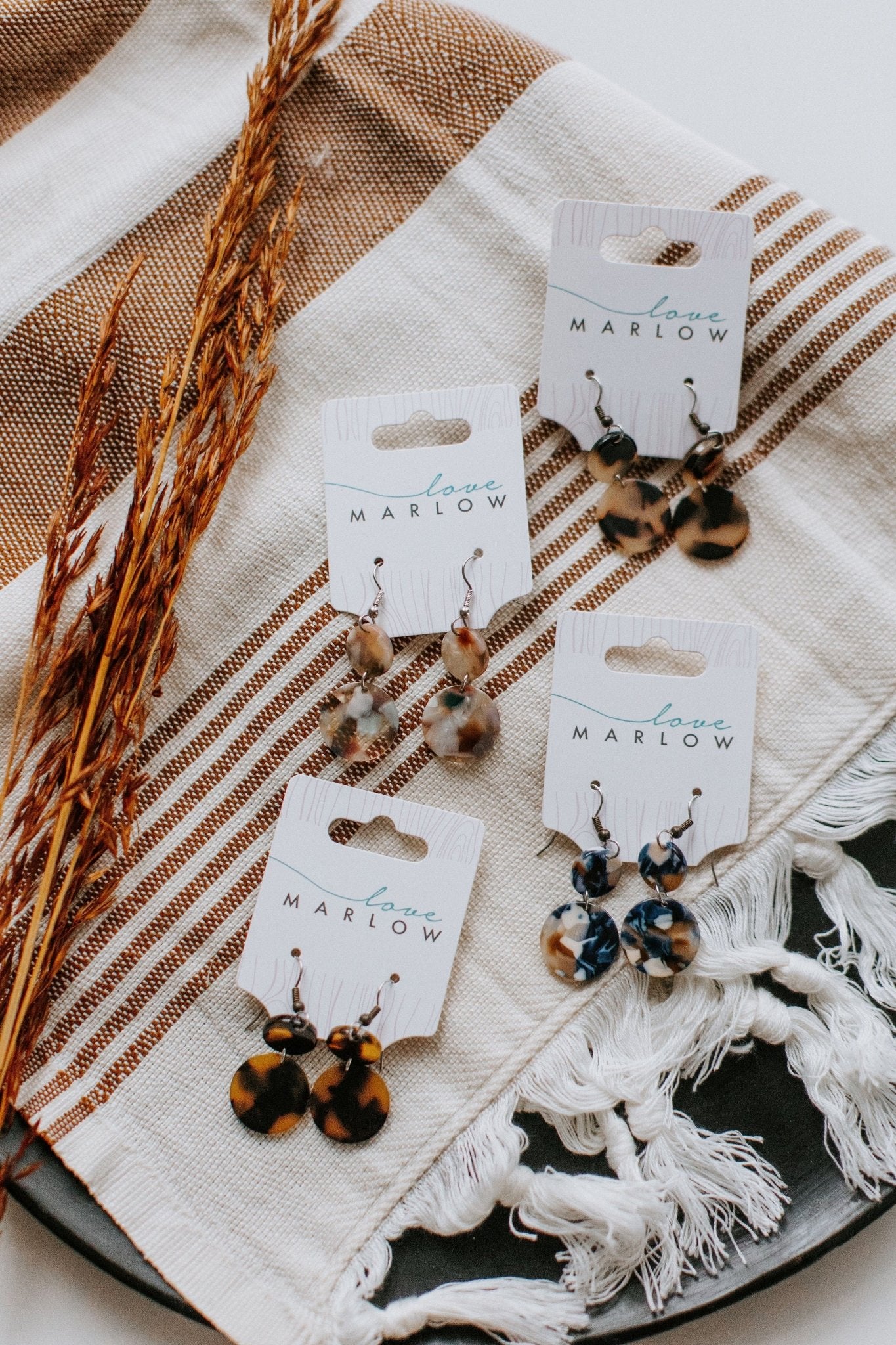 JOSIE EARRINGS IN TORTOISE - Love Marlow