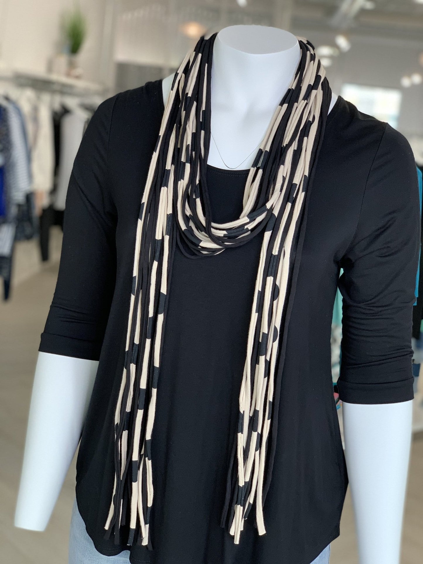 LONG SHREDDED SCARF - Love Marlow