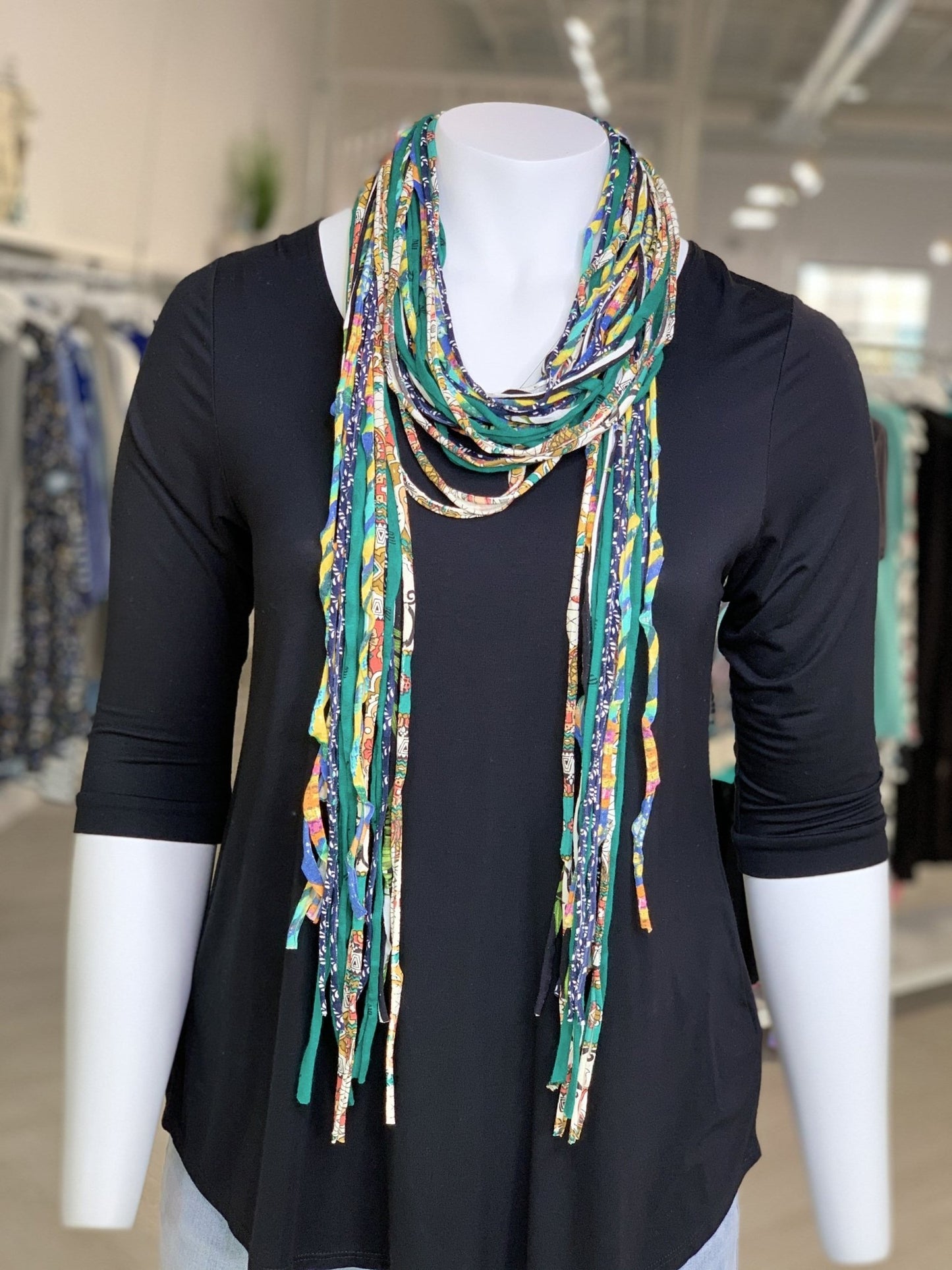 LONG SHREDDED SCARF - Love Marlow