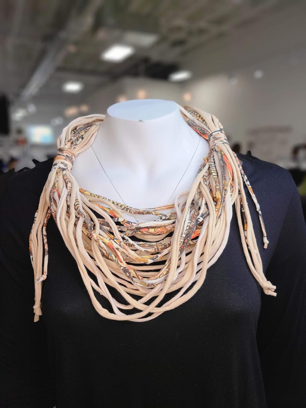 MULTI BRAIDED SHREDDED SCARF - Love Marlow