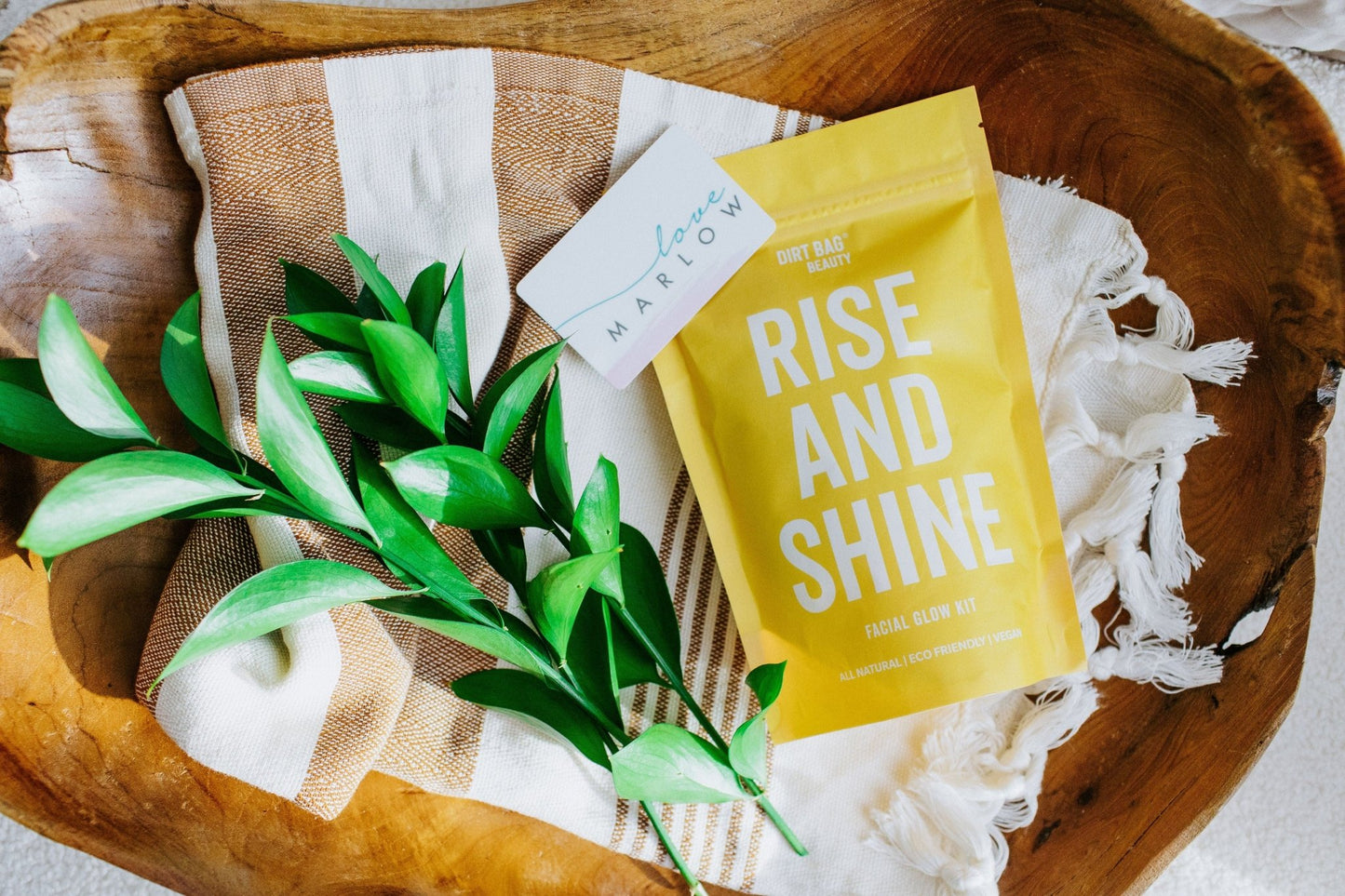 RISE AND SHINE VEGAN FACIAL GLOW KIT - Love Marlow